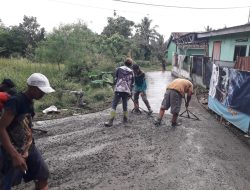 Warga Salimah Pasir Jaya Merasa Gembira, Pemdes Gintung Cilejet Bangun Pengecoran Jalan Beton