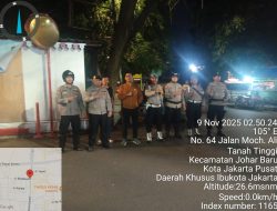 Wujudkan Malam Aman, Polsek Johar Baru Gelar Patroli Cipta Kondisi
