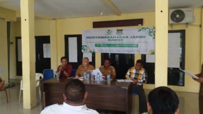 Pemdes Jambe Mengelar Acara Musdes 2025, Penyertaan Modal Bumdes untuk Peningkatan Ekonomi Desa