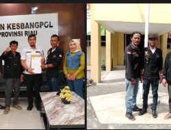 DPD Akpersi Riau Asosiasi Keluarga Pers Indonesia (AKPERSI) Serahkan Berkas Izin Tanda Daftar ke Kesbangpol