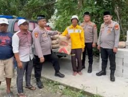 Kapolsek Pebayuran AKP Iing Suhaeri, S.H. Bantu 25 Sak Semen untuk Pembangunan Masjid Jami Al-Barokah