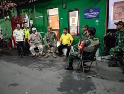 Demi Ciptakan Rasa Aman, Kodim 0505/JT Gelar Patroli/Siskamling Bersama Komduk di Pulogadung