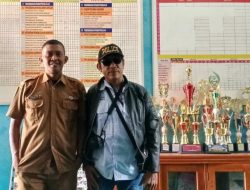 Sambut Hangat Silaturahmi Awak Media dengan Kepala Sekolah SDN Lumpang 03