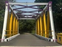 Luar Biasa Jembatan Penyebrangan Parunglawang di Desa Sukamanah, Bisa Dilalui Roda dua dan Roda Empat