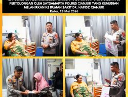 ‎Patroli Jago Presisi Polres Cianjur Sigap Bantu Warga Hendak Melahirkan