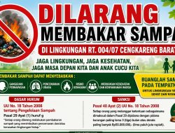 Pembakaran Sampah Malam-hari di Cengkareng Barat, Anak Balita Terkena Gangguan Paru