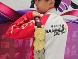 Model Cilik Indonesia Reyhans Clementrich Houston Sabet Lima Medali di Dua Kejuaraan Wushu Nasional 2026